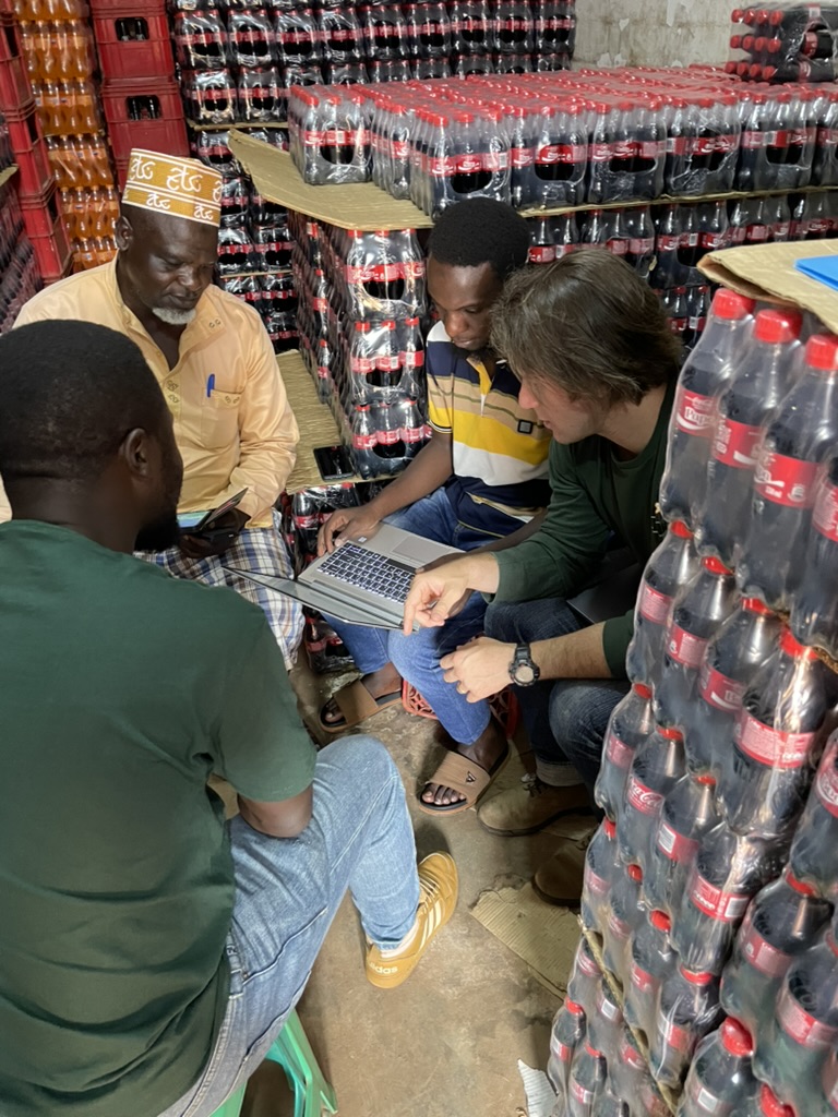 Working with a supplier at their depot